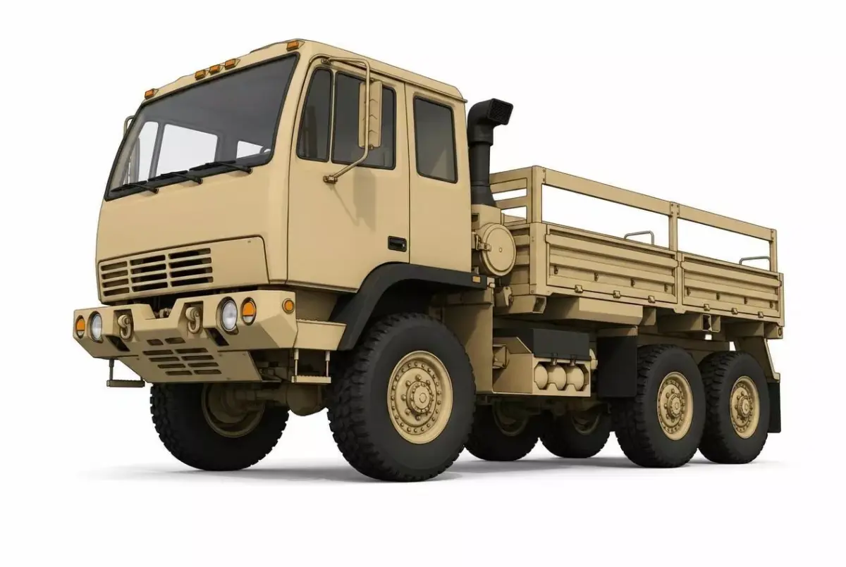 Military Tactical Cargo Truck 6x6 Medium 3D model