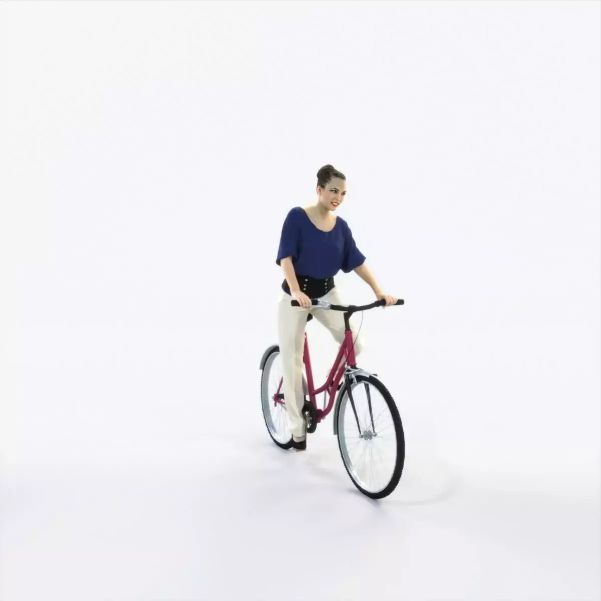 Dream 01E bicycle bike Elegant Pants Woman Low-poly 3D model
