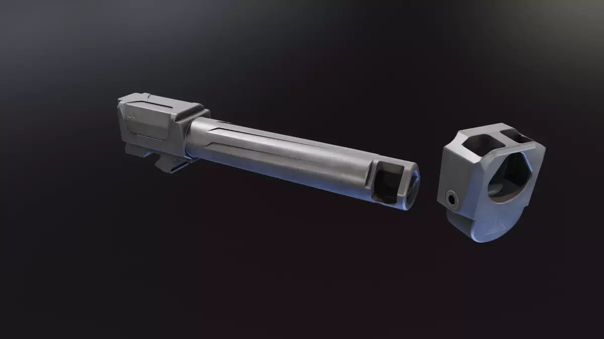 Afterburner and Ramjet G19gen4 Low-poly 3D model