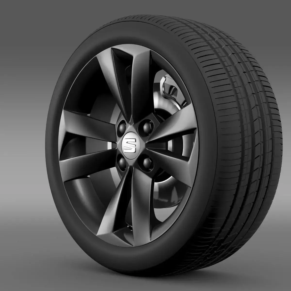 Seat Mii Vibora Negra wheel 3D model