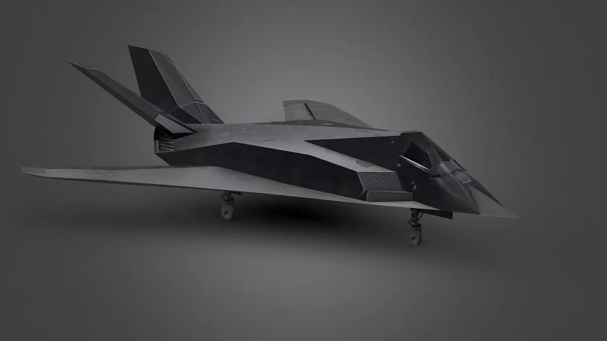 F117 Aircraft VR Low-poly 3D model