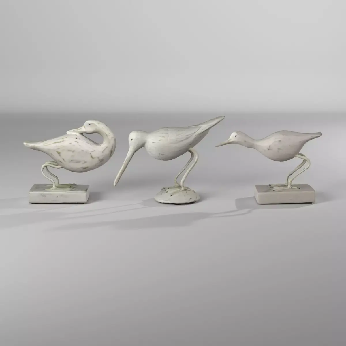 Asbury Seabird Flock Decor 3 Piece Fingurine Set 3D model