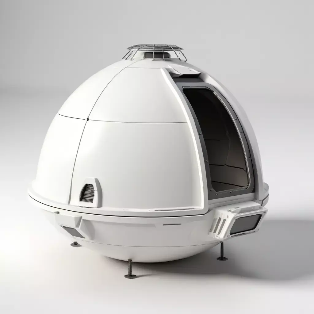 Futuristic SciFi Habitat Pod 3D model