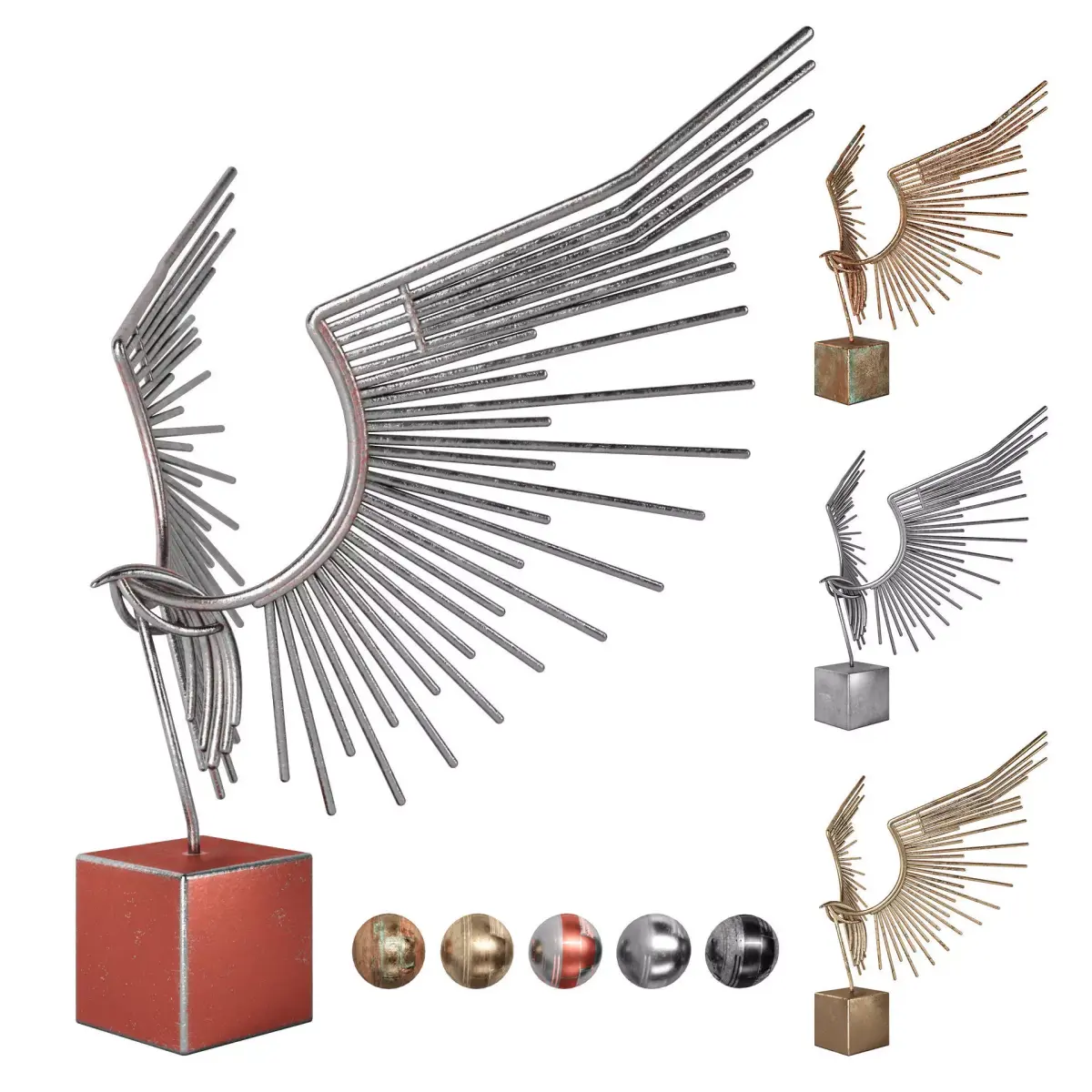 Decorative Bird Sculpture 3D model