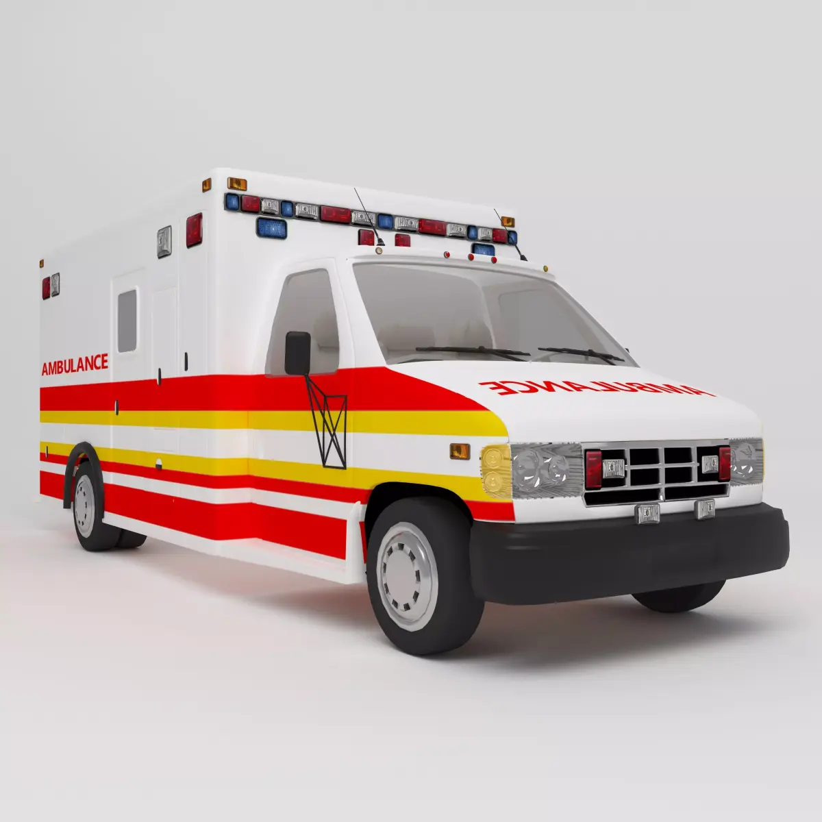 Ambulance 4K 3D model
