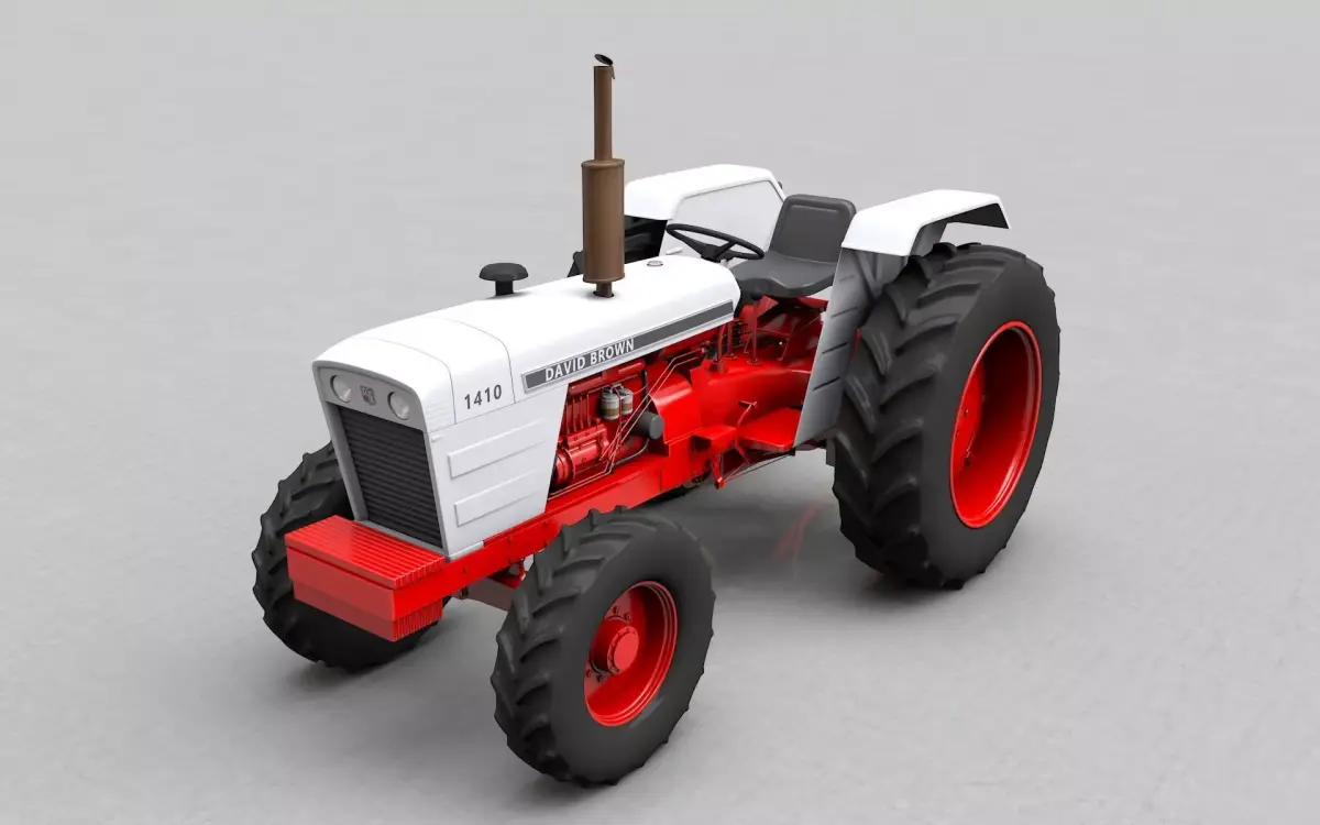 David Brown 1410 1974 Tractor 3D model