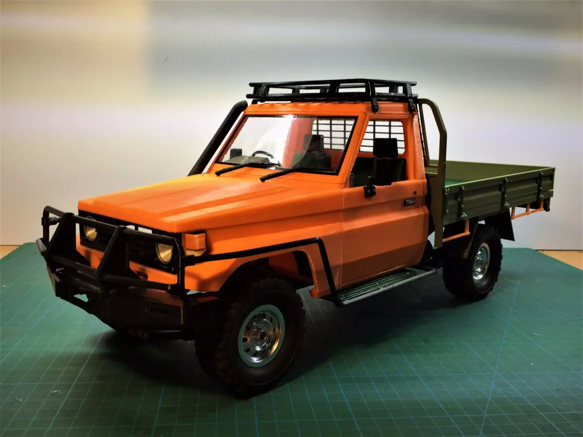 Toyota land cruiser lc75 RC pick up truck  1 to 16  WPL scale  3D print model