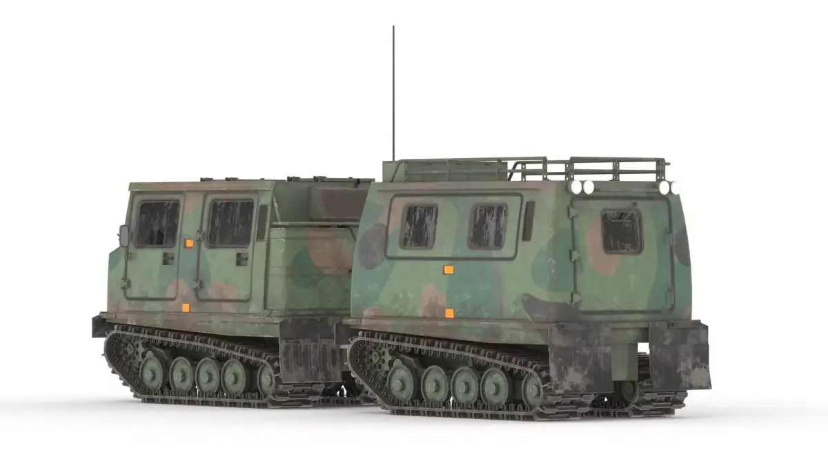 Bandvagn 206 Low Poly Low-poly 3D model