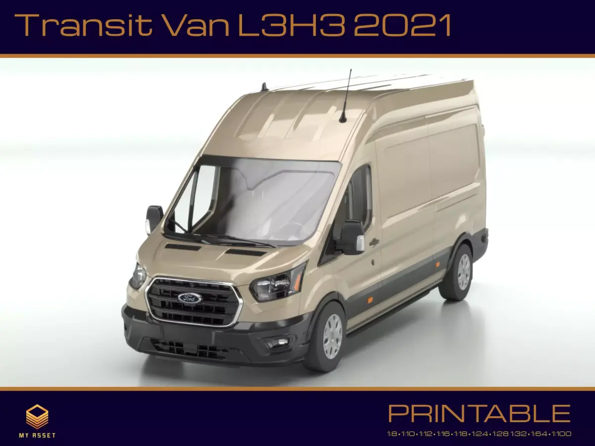 Transit Van L3H3 2021 3D print model