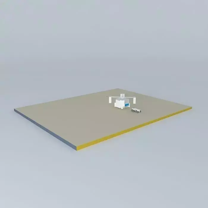 Landing Craft With Thrust and Stability Control  Free 3D model