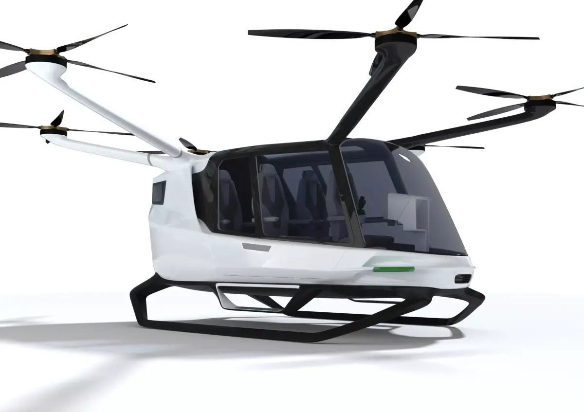 Hydrogen powered Air Taxi Alaka Skai with Interior 3D model