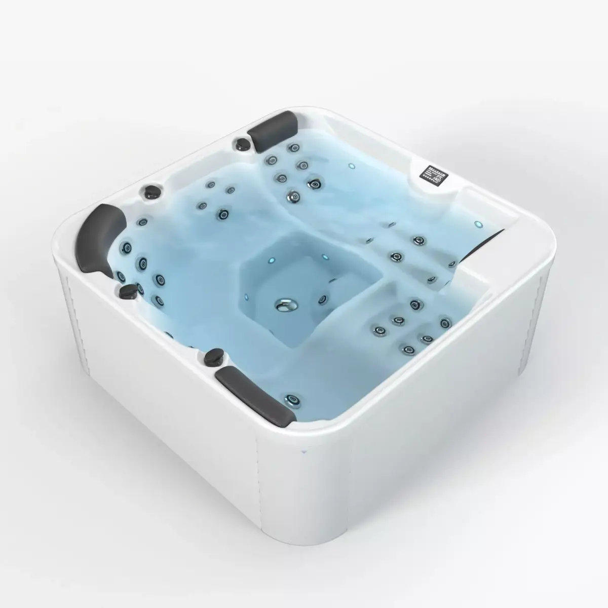 Hot Tub with 4K PBR Textures Low-poly 3D model