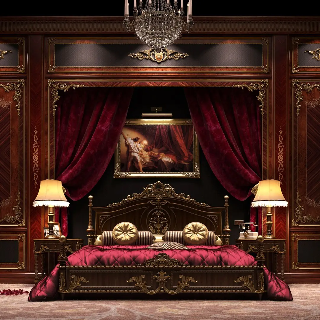 Luxurious Asnaghi Bedroom 3D model