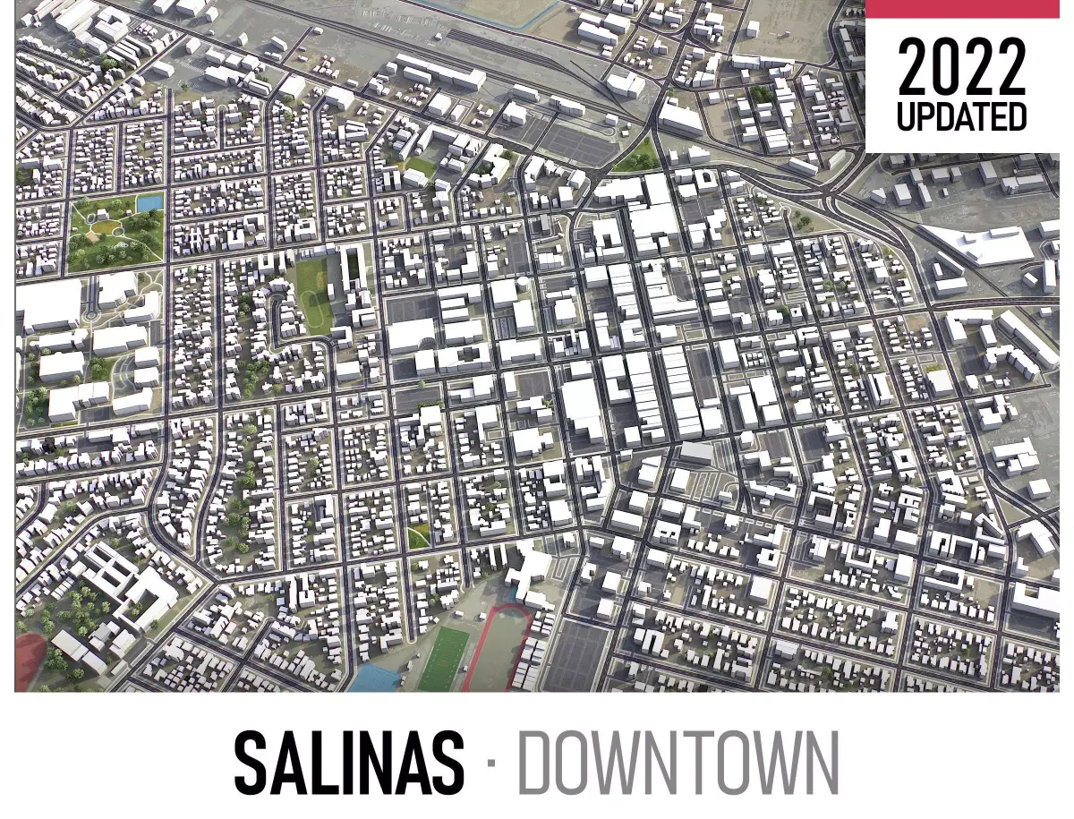 Salinas Low-poly 3D model