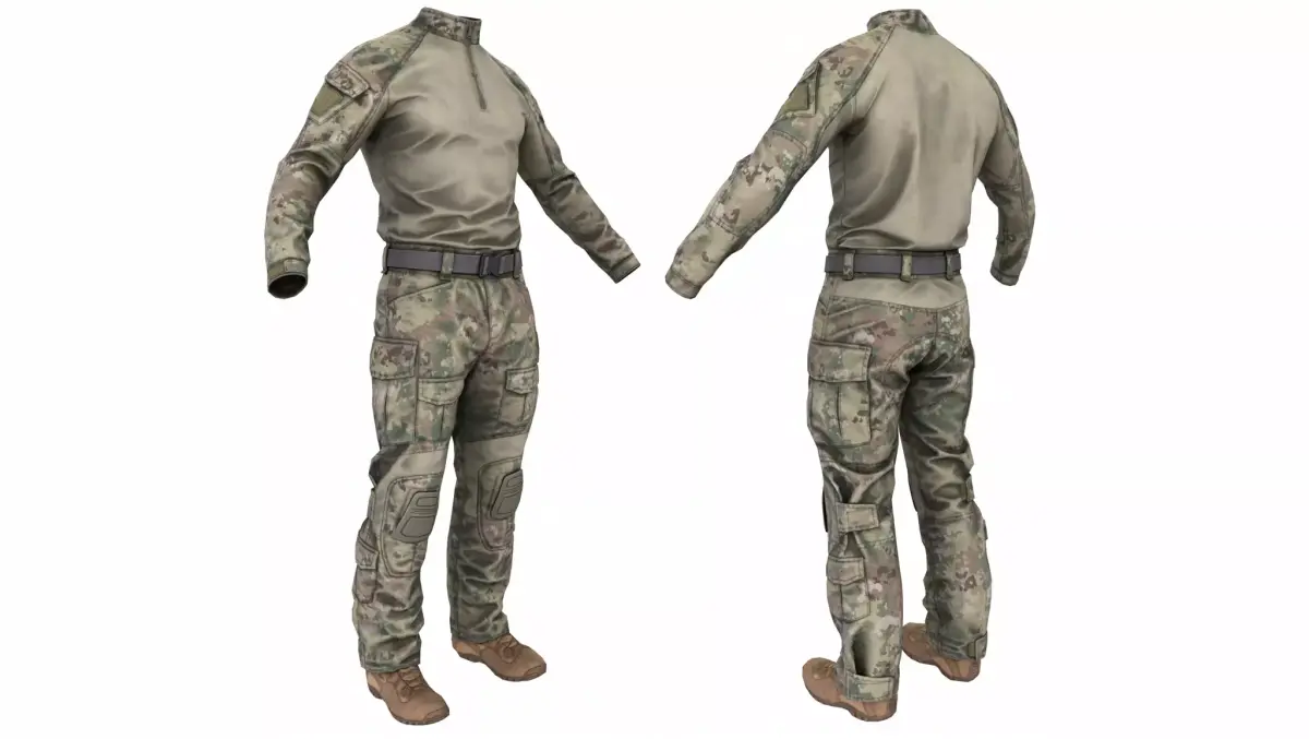 MILITARY Game Ready Crye G3 Uniform  Low-poly 3D model