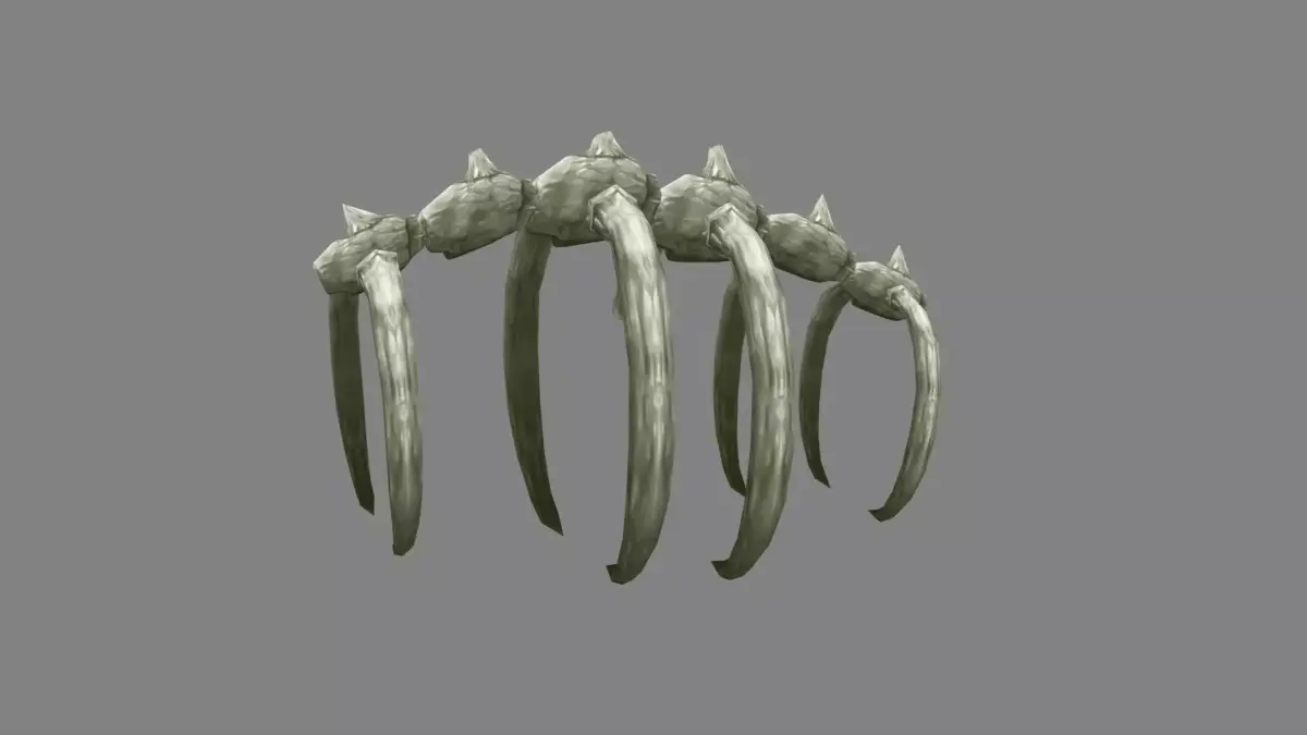 Animal  skeleton - Dinosaur bones Low-poly 3D model