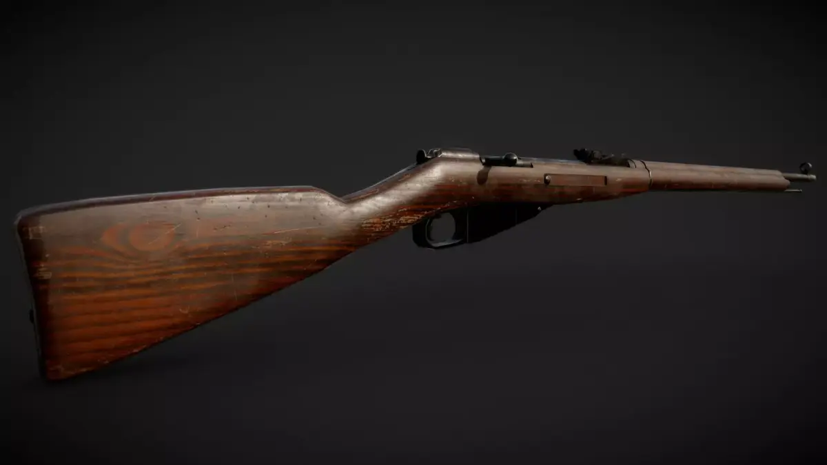 Mosin Nagant M91 Low-poly 3D model