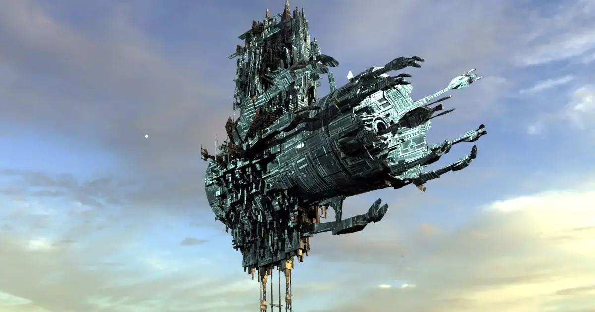 Resistance aliens dark module jet systems Low-poly 3D model