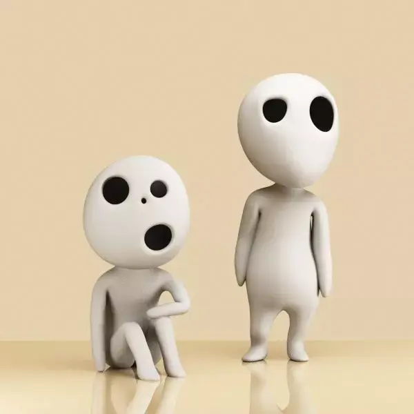 Set of Kodama 001-002 Free 3D print model
