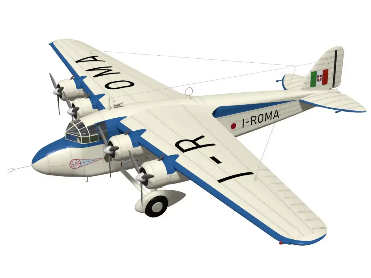 savoia marchetti S74 3D model purchase