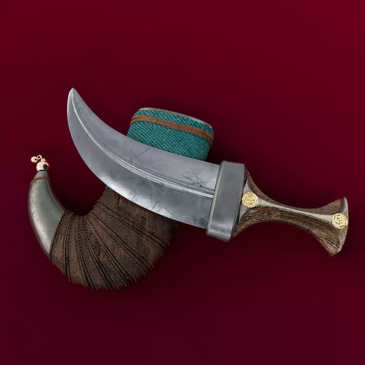 Yemeni knife 3D model