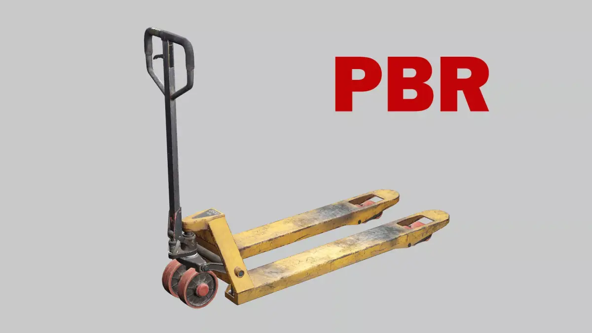 Construction Tool Pallet Truck Low-Poly 3D Model Low-poly 3D model