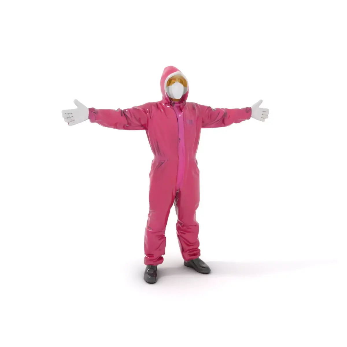 Protective Hazmat Suit model pack Low-poly 3D model