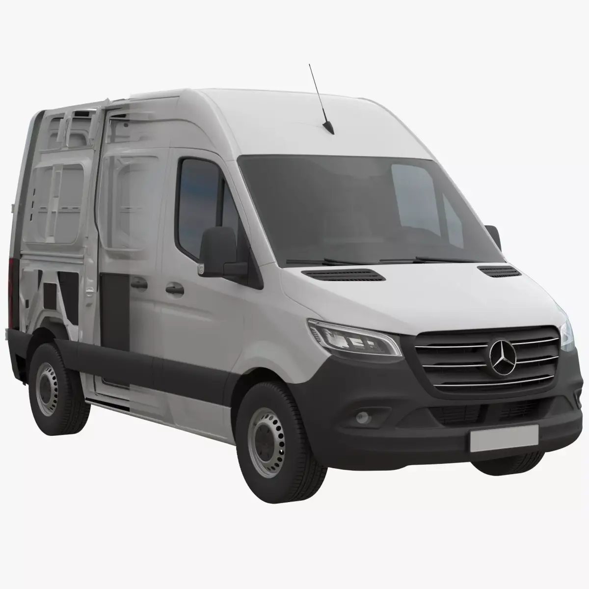 Mercedes Sprinter Detailed interior Compact High Roof 2018 3D model