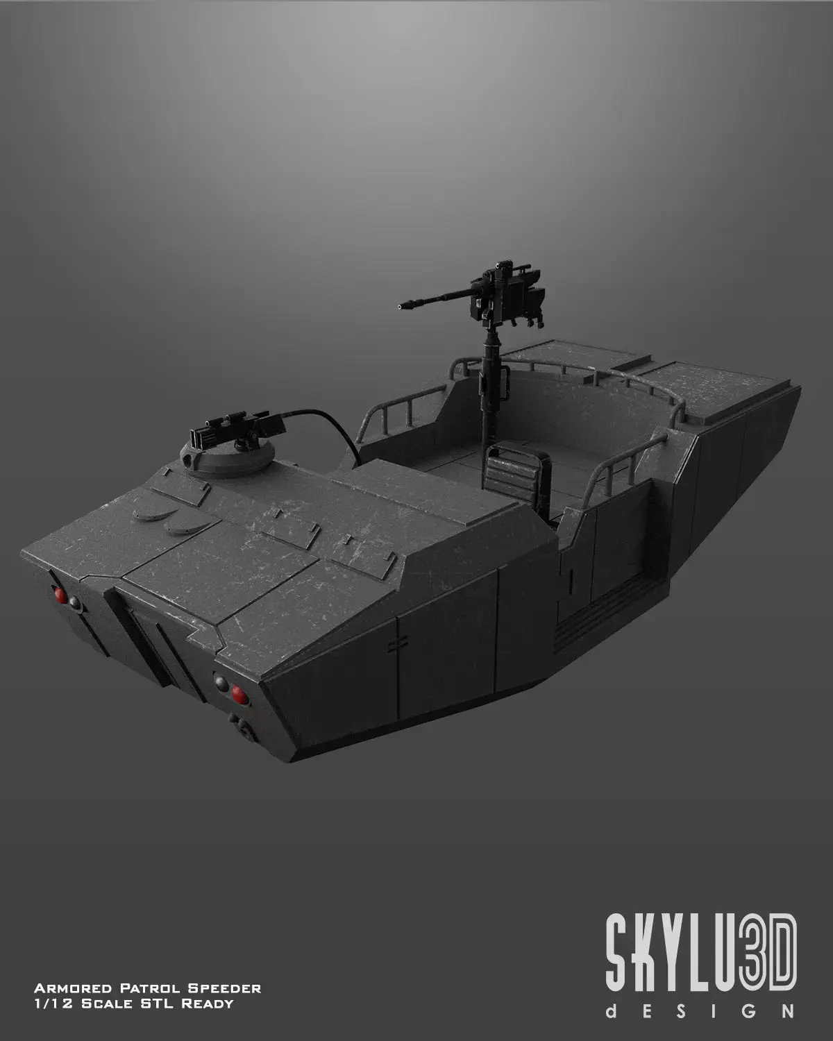 Imperial Armored Speeder One12 Scale 3D Files 3D print model