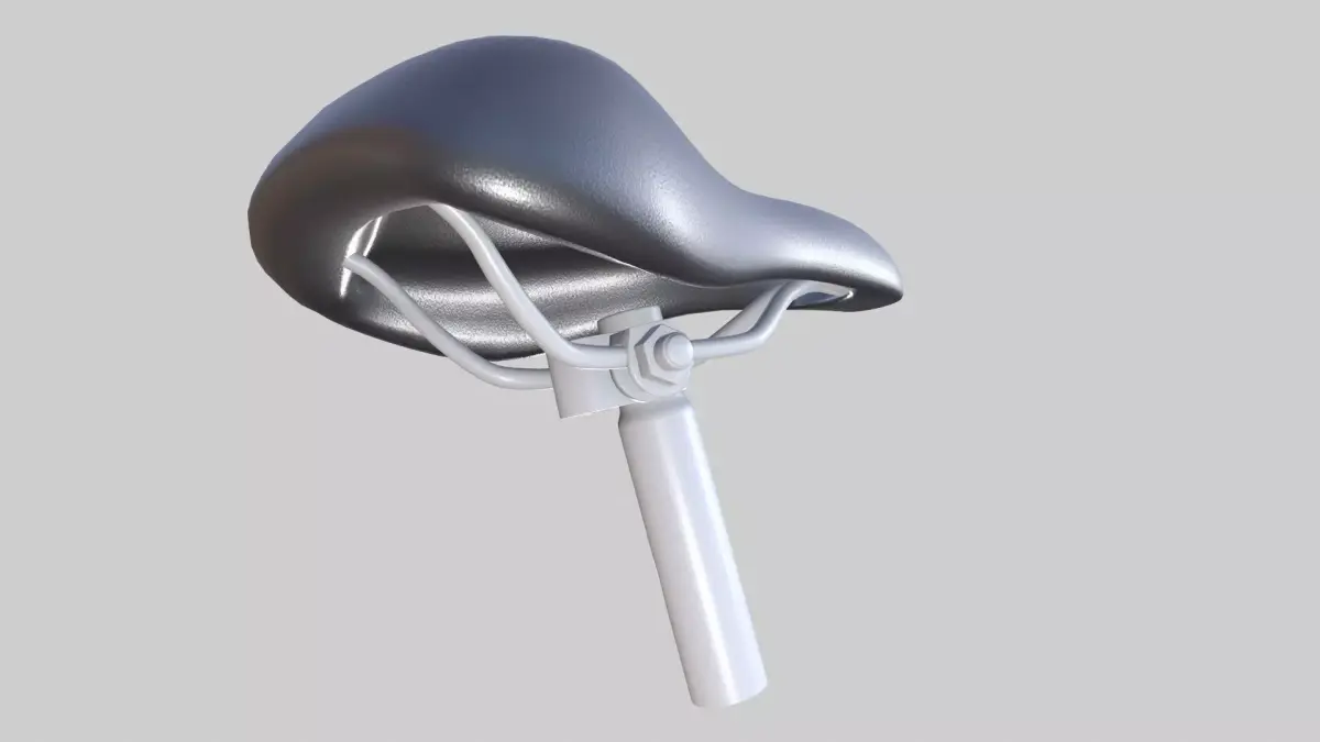 Bicycle Seat Low-poly 3D model shop