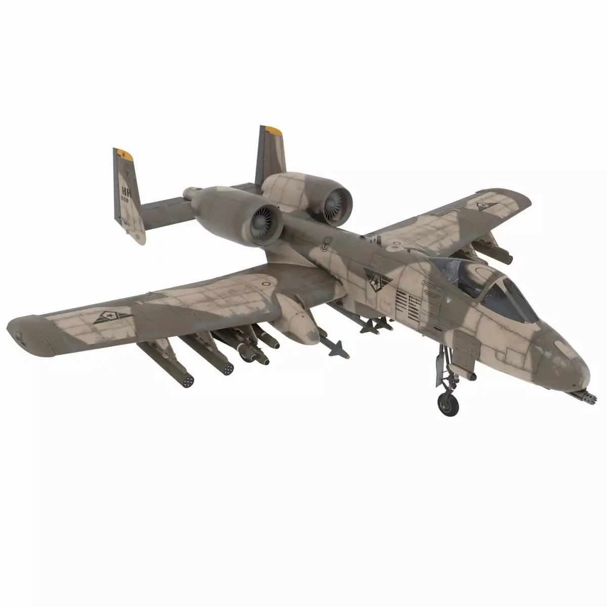 Aircraft02 military jet 3D model