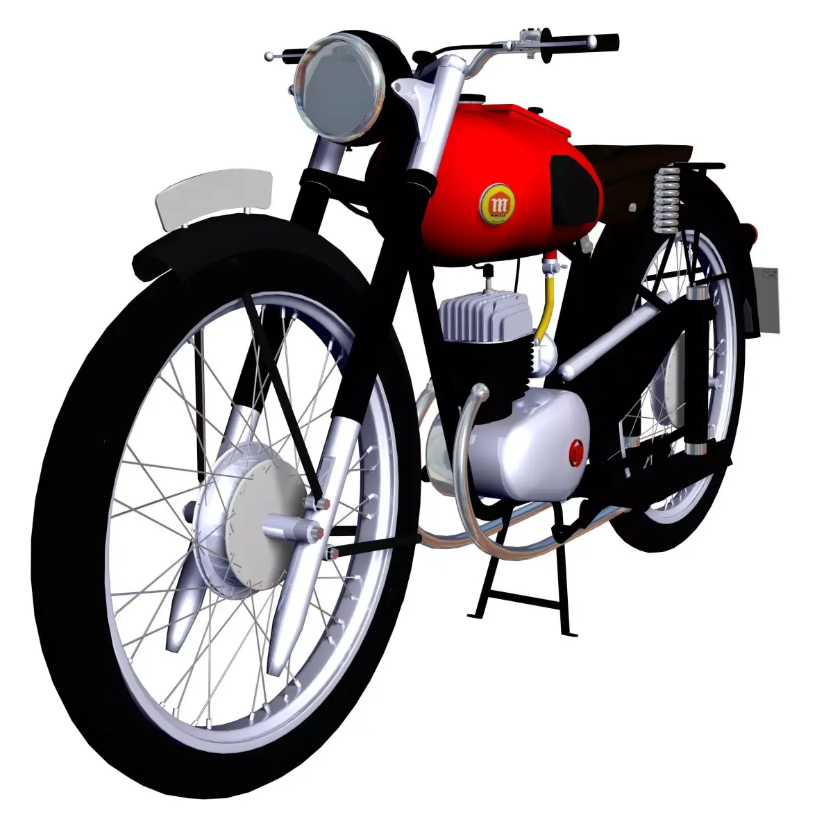 MONTESA BRIO a classic motorcycle 3D model