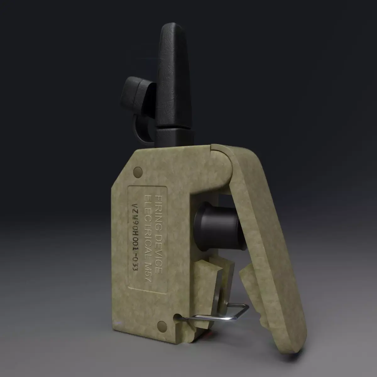 FIRING DEVICE ELECTRICAL M57 Low-poly 3D model
