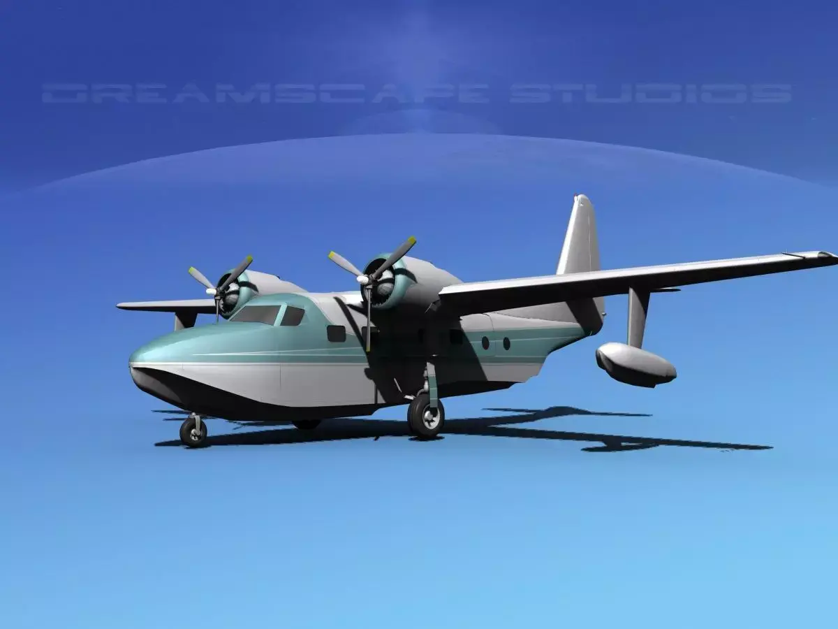Grumman G-73 Mallard V24 3D model