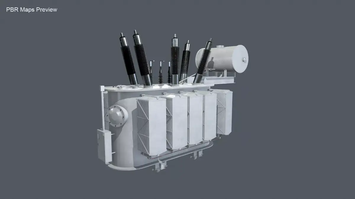 Large Electrical Transformer 3D model