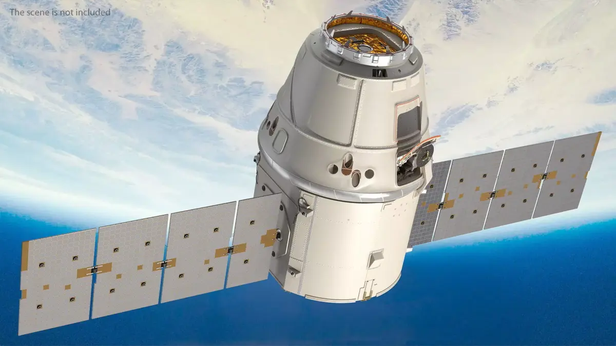 ISS Module Dragon 3D model