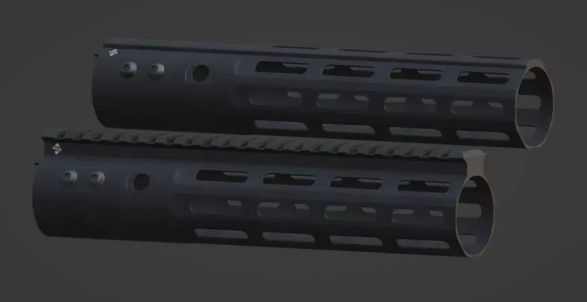 ALG Defence Handguards Low-poly 3D model