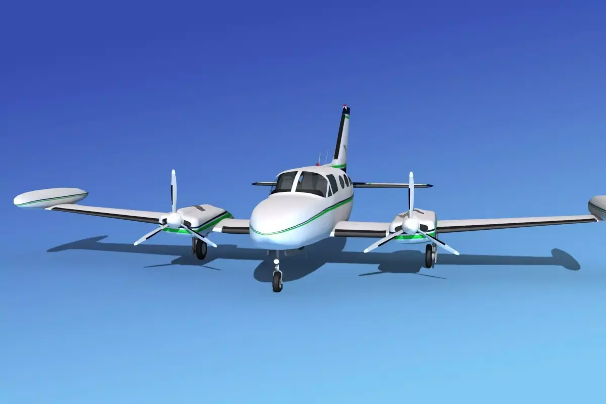 Cessna 421 Golden Eagle V09 3D model