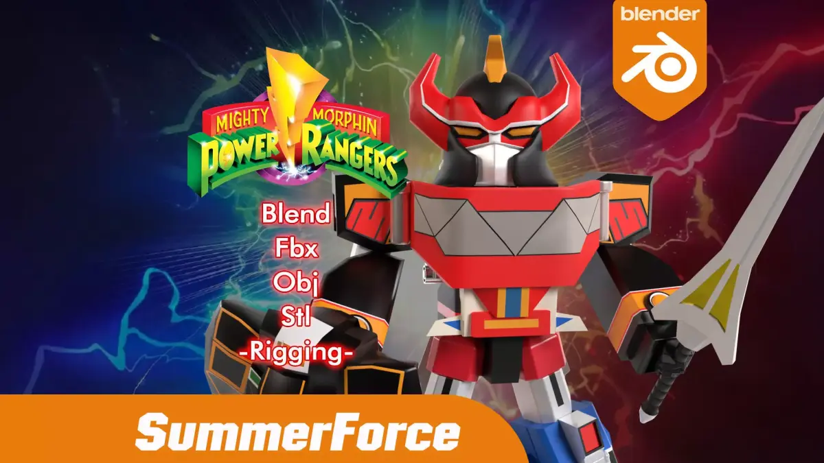 Megazord SD - Power Ranger 3D model