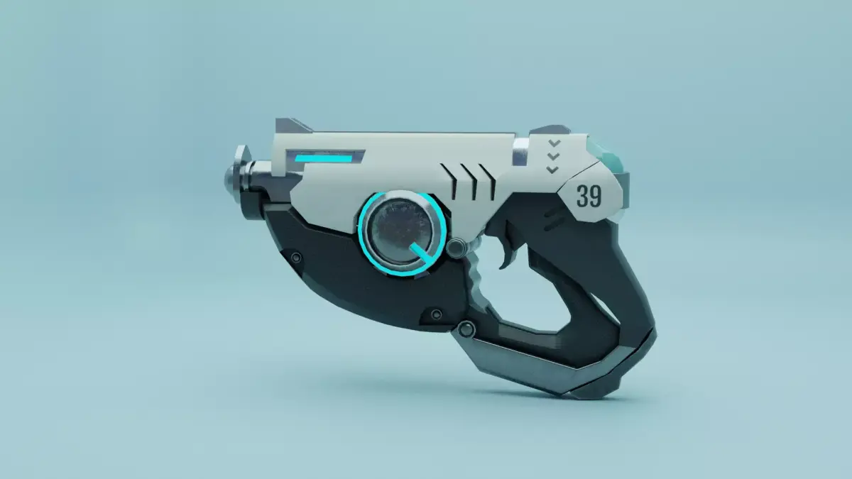 Tracer Gun Concept 3D model