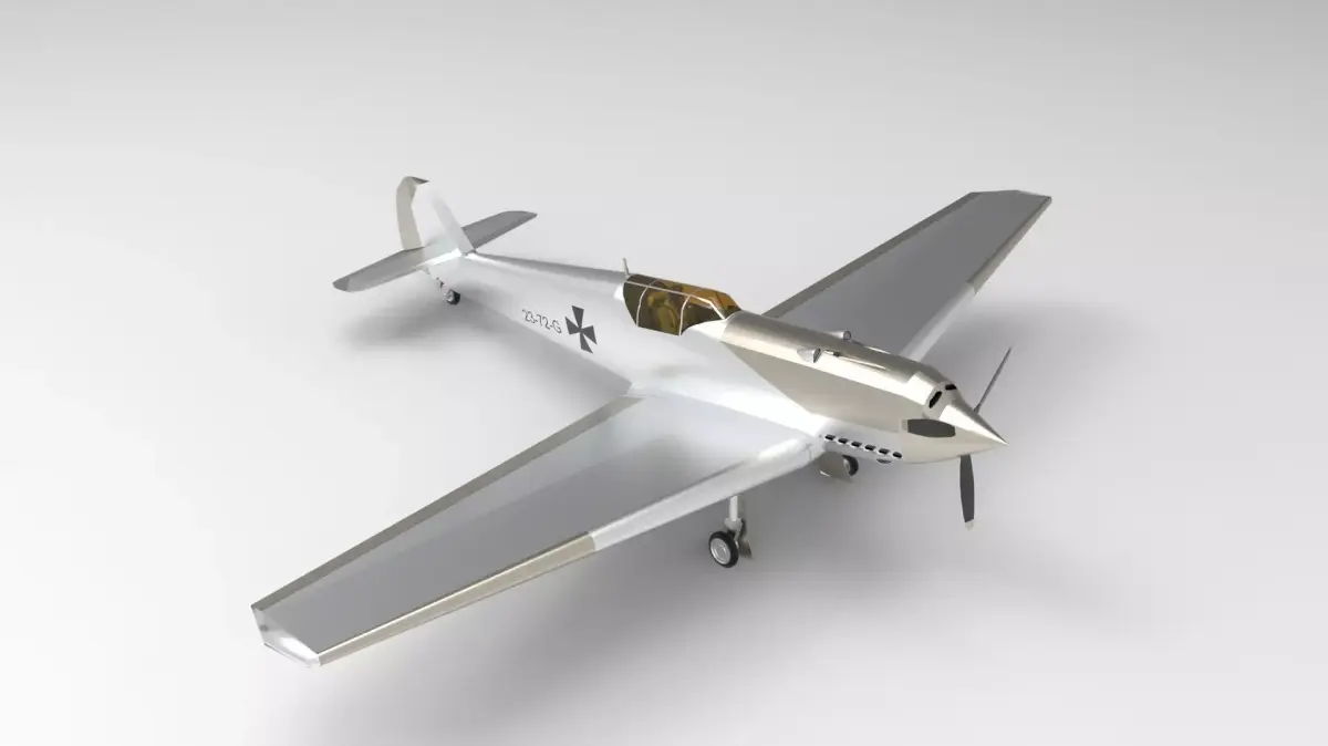 Messerschmitt Bf 109 3D model 8
