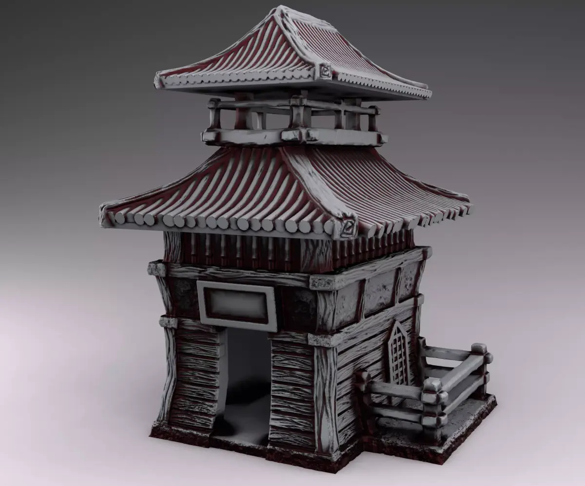 Stylized Japanese Set Part 1 and Crying girl 3D print model