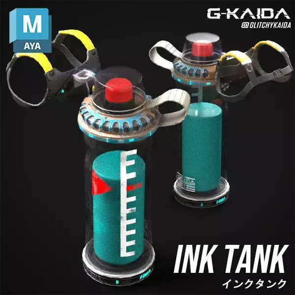 Prop - Weapon - Ink Tank 3D model