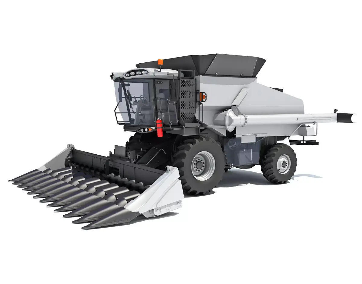 Combine Harvester 3D model 11