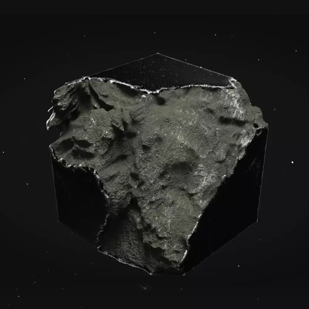 Scifi - Carbon rock 3D model