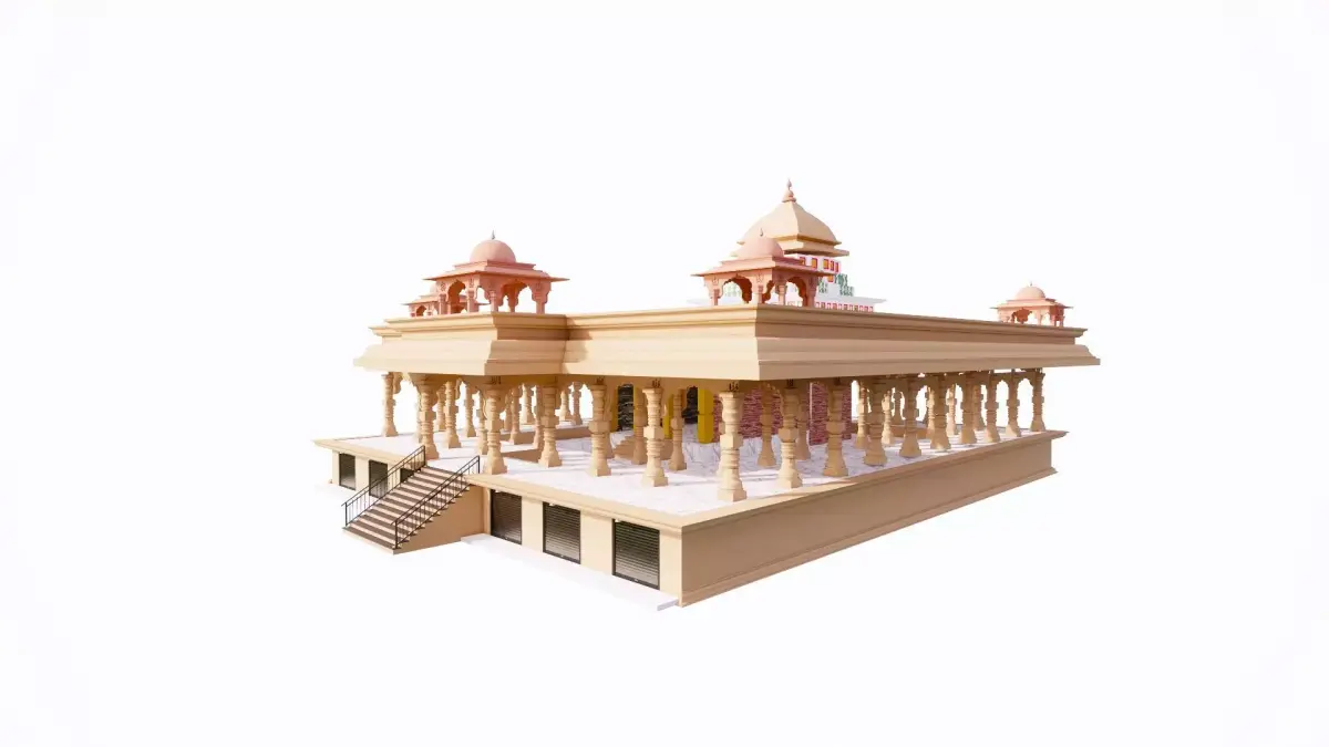 indian jodhpuri temple 3d modal 3D model