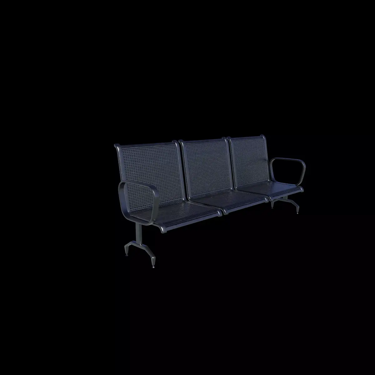 Waiting Room Chairs 05 3D model