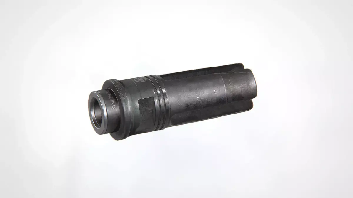 SOCOM-556 3-Prong Flash Hider Low-poly 3D model