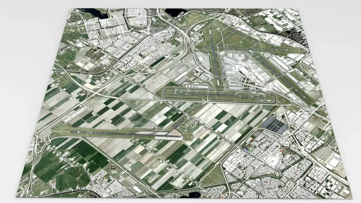 Amsterdam Airport Schiphol 3D model