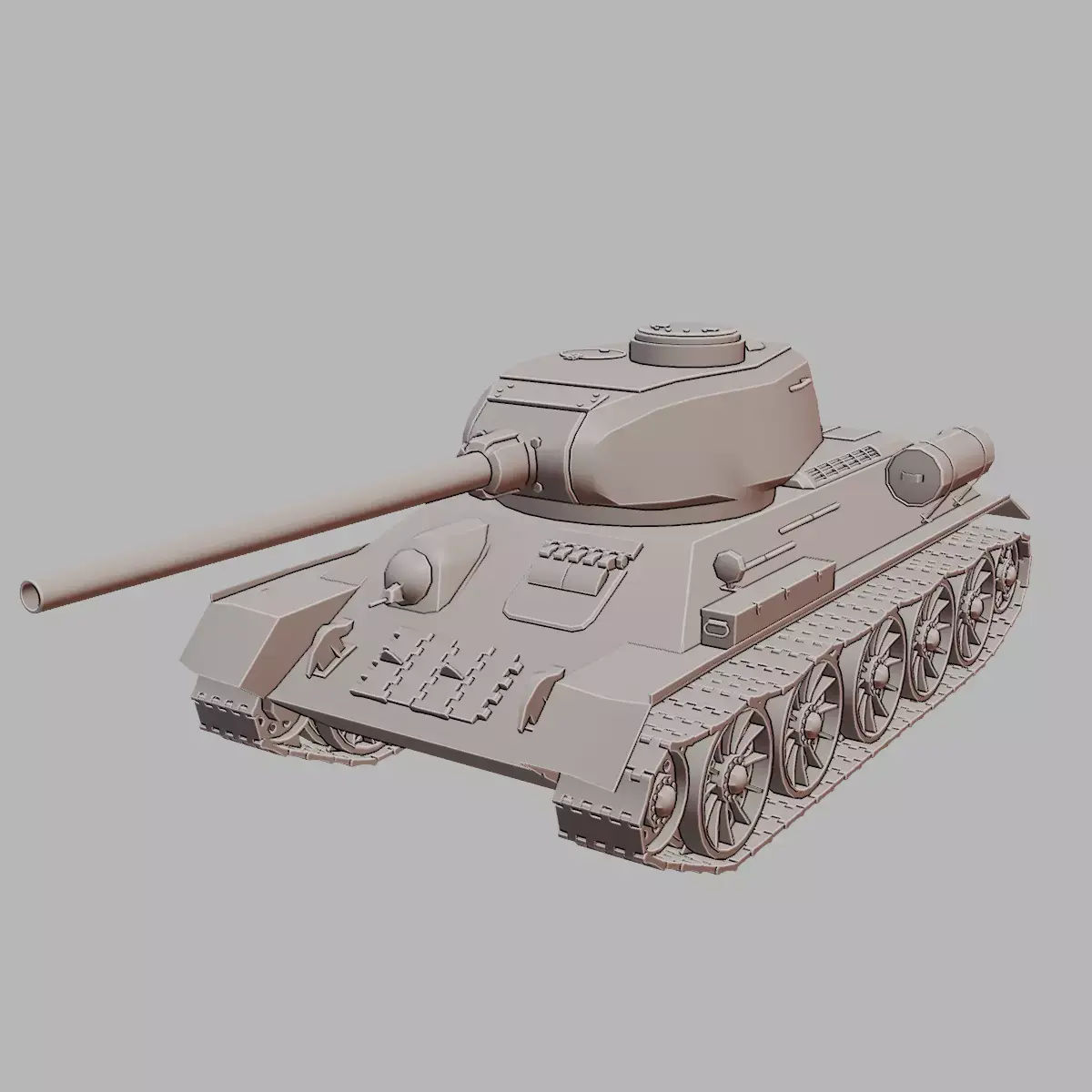 T 34 85  WoT Edition Game Inspired Medium 3D Printable  3D print model